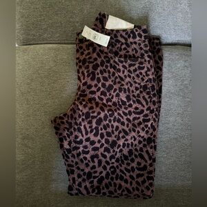 LOFT leopard print skinny pants.